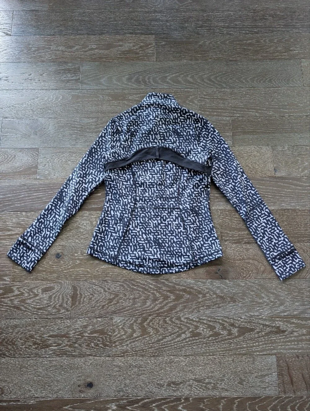 Lululemon Define Jacket Net Pop Black White Size 8